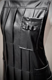 enui eco leather apron【black】