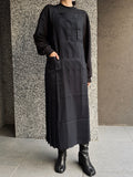 enui apron【navy】