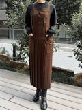 enui apron【brown】